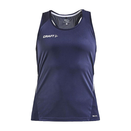 Pro Control Impact Singlet W - Navy/White - Front