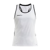 Pro Control Impact Singlet W - White/Black - Front