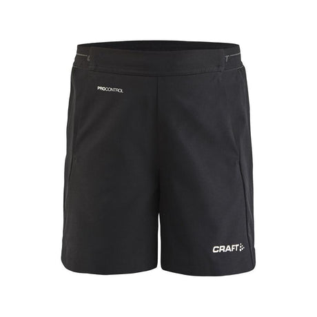 Pro Control Impact Shorts Jr - Black - Front