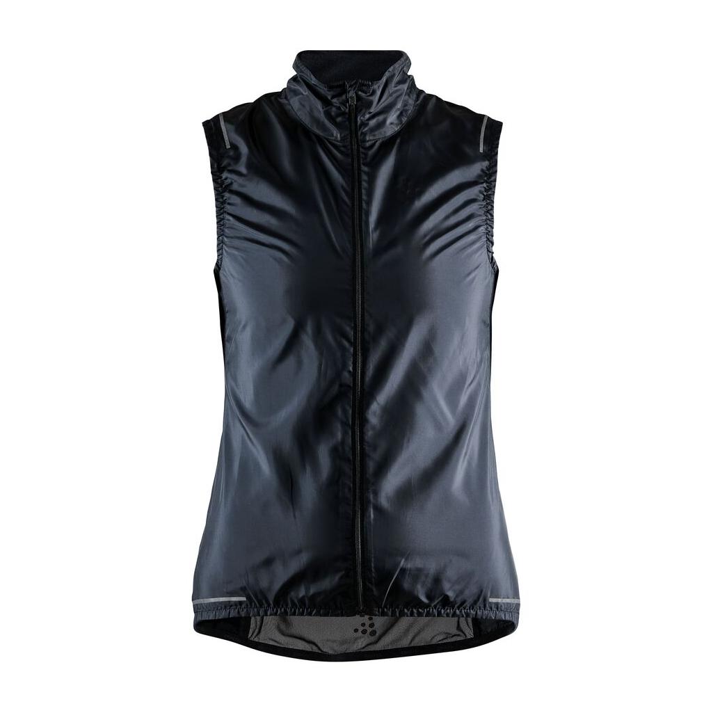 Adv Essence Light Wind Vest W - Black - Front