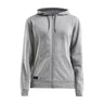 Community Fz Hoodie W - Grey Melange - Front