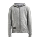 Community Fz Hoodie Jr - Grey Melange - Front