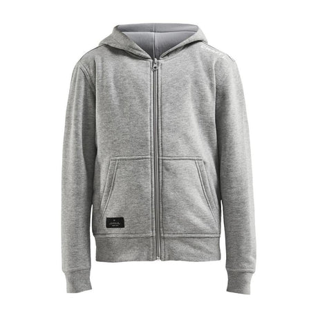 Community Fz Hoodie Jr - Grey Melange - Front