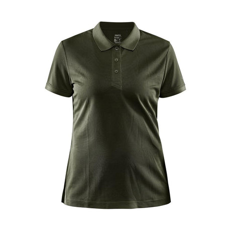 Core Unify Polo Shirt W - Dark Green Melange - Front