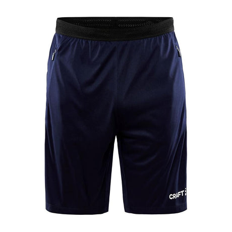 Evolve Zip Pocket Shorts M - Navy - Front