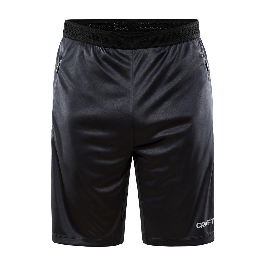 Evolve Zip Pocket Shorts M - Dark Grey - Front
