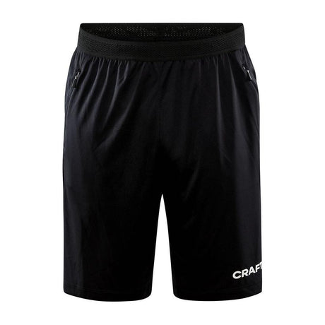 Evolve Zip Pocket Shorts M - Black - Front
