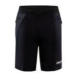 Evolve Zip Pocket Shorts Jr - Black - Front