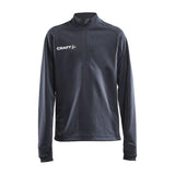Evolve Halfzip Jr - Dark Grey - Front