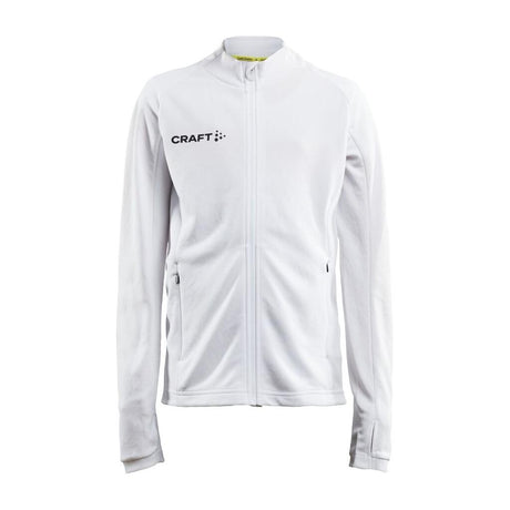 Evolve Full Zip Jr - White - Front