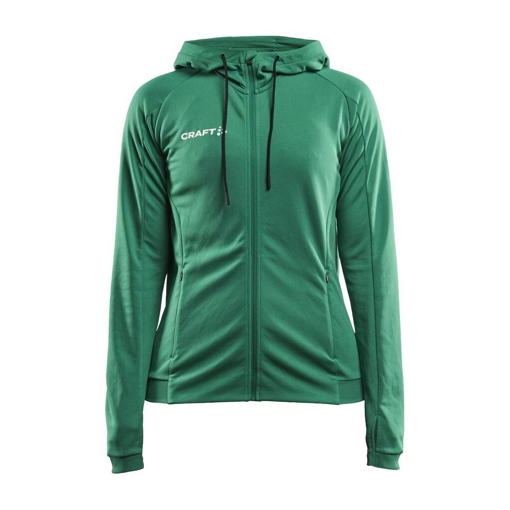 Evolve Hood Jacket W - Green - Front