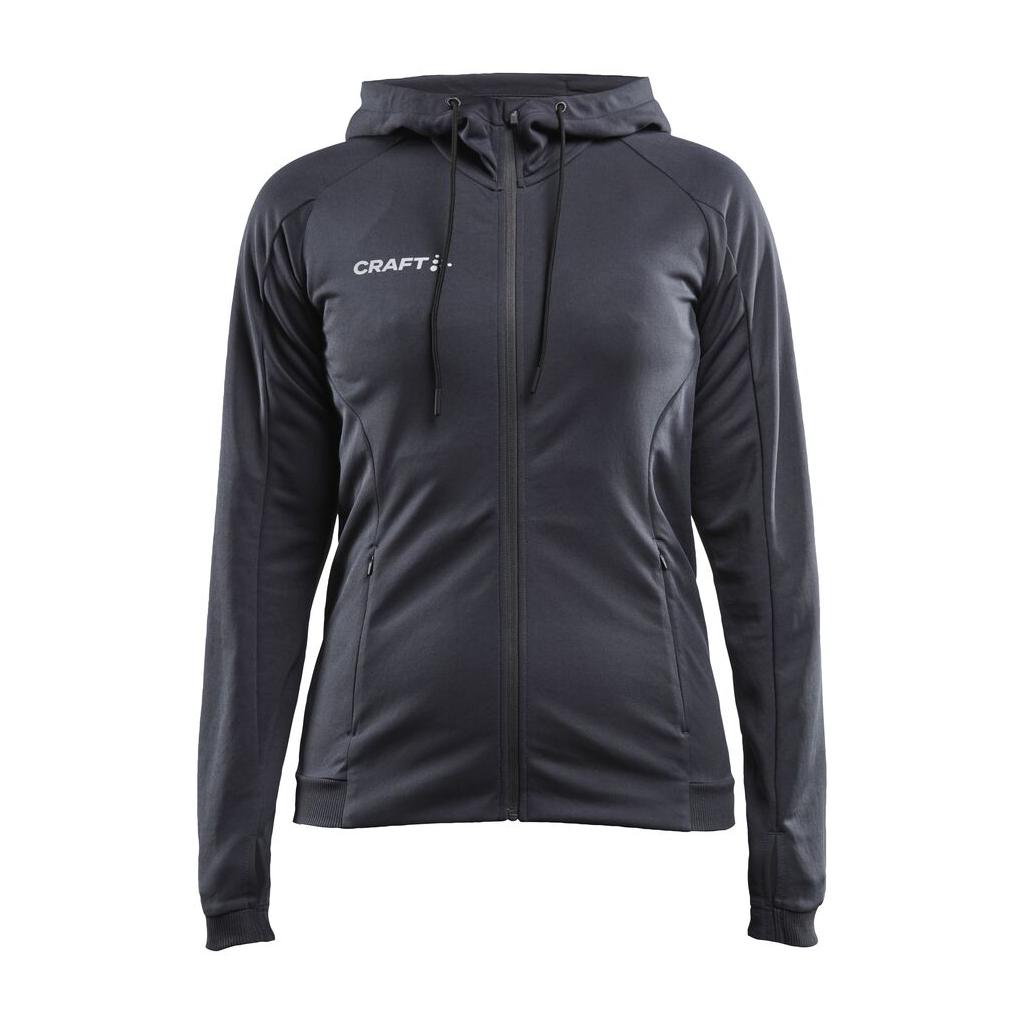 Evolve Hood Jacket W - Dark Grey - Front