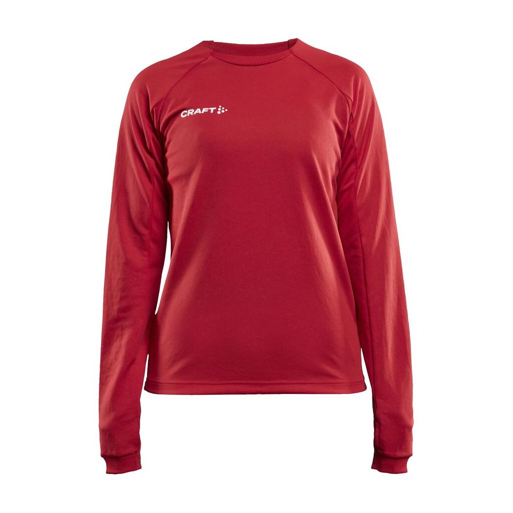 Evolve Crew Neck W - Red - Front