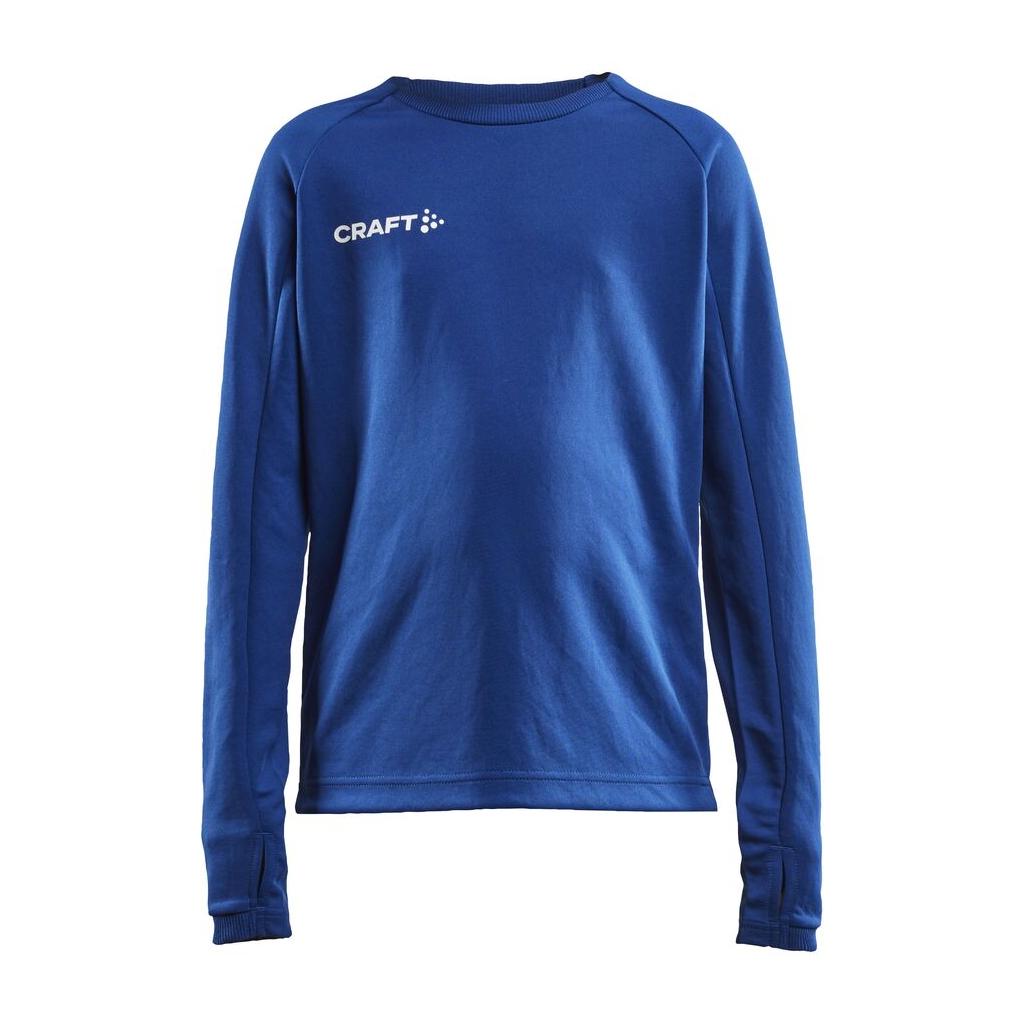 Evolve Crew Neck Jr - Cobalt - Front