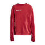 Evolve Crew Neck Jr - Red - Front