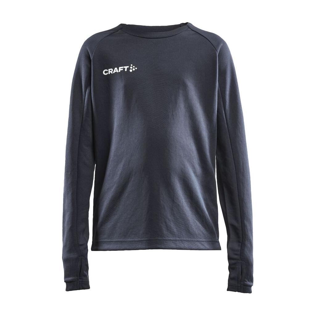 Evolve Crew Neck Jr - Dark Grey - Front