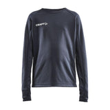 Evolve Crew Neck Jr - Dark Grey - Front