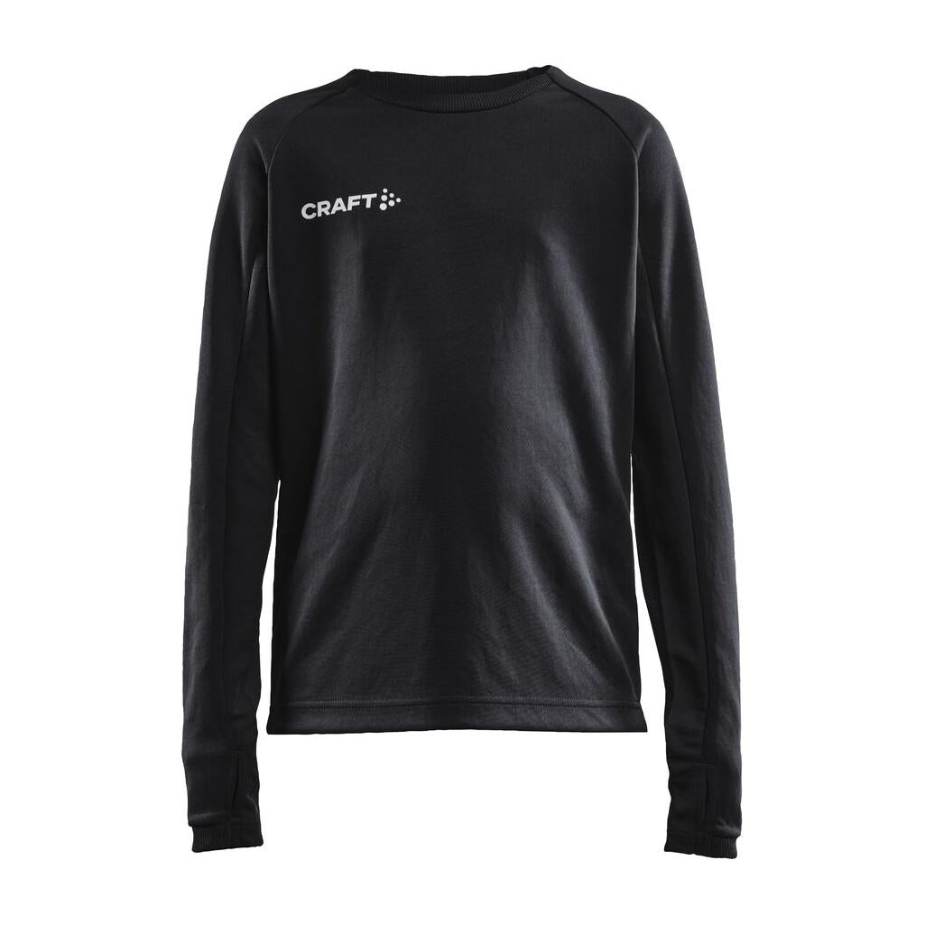 Evolve Crew Neck Jr - Black - Front