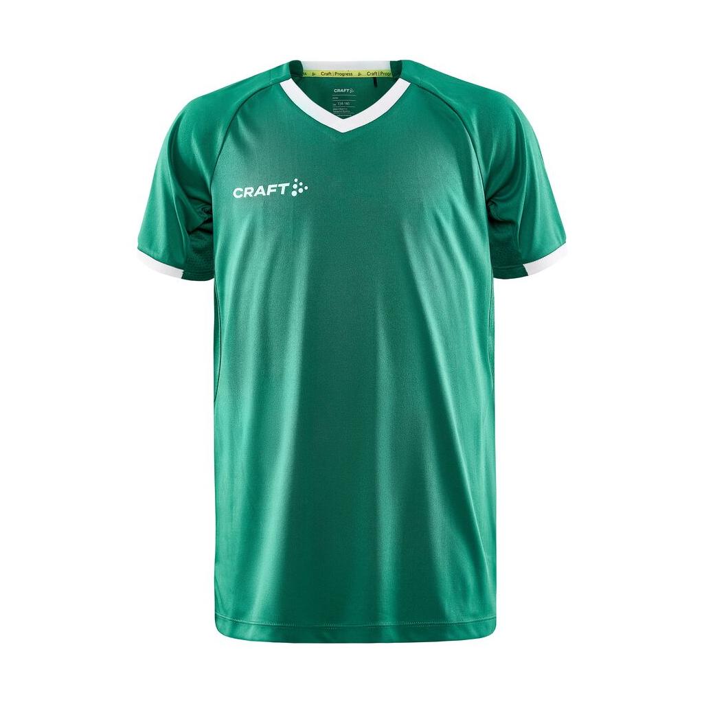 Progress 2.0 Solid Jersey Jr - Green - Front