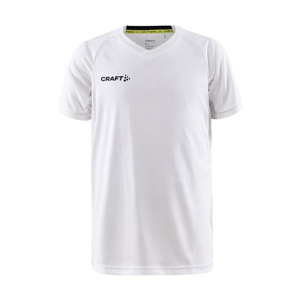 Progress 2.0 Solid Jersey Jr - White - Front