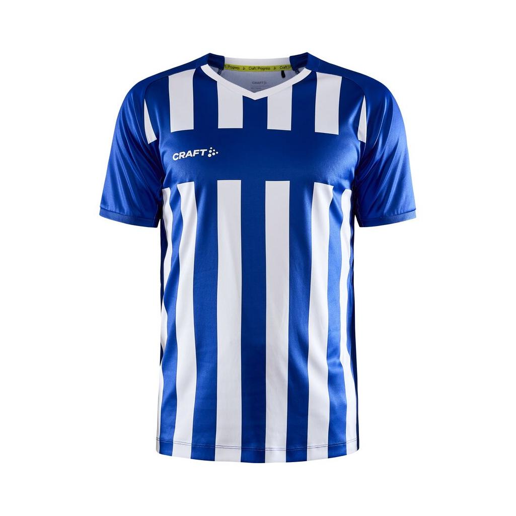 Progress 2.0 Stripe Jersey M - Club Cobolt/White - Front