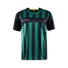 Progress 2.0 Stripe Jersey M - Black/Green - Front