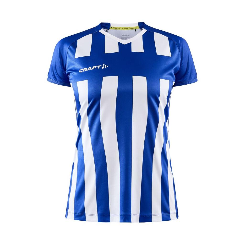 Progress 2.0 Stripe Jersey W - Club Cobolt/White - Front