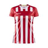 Progress 2.0 Stripe Jersey W - Red/White - Front