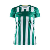 Progress 2.0 Stripe Jersey W - Green/White - Front