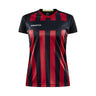 Progress 2.0 Stripe Jersey W - Black/Bright Red - Front