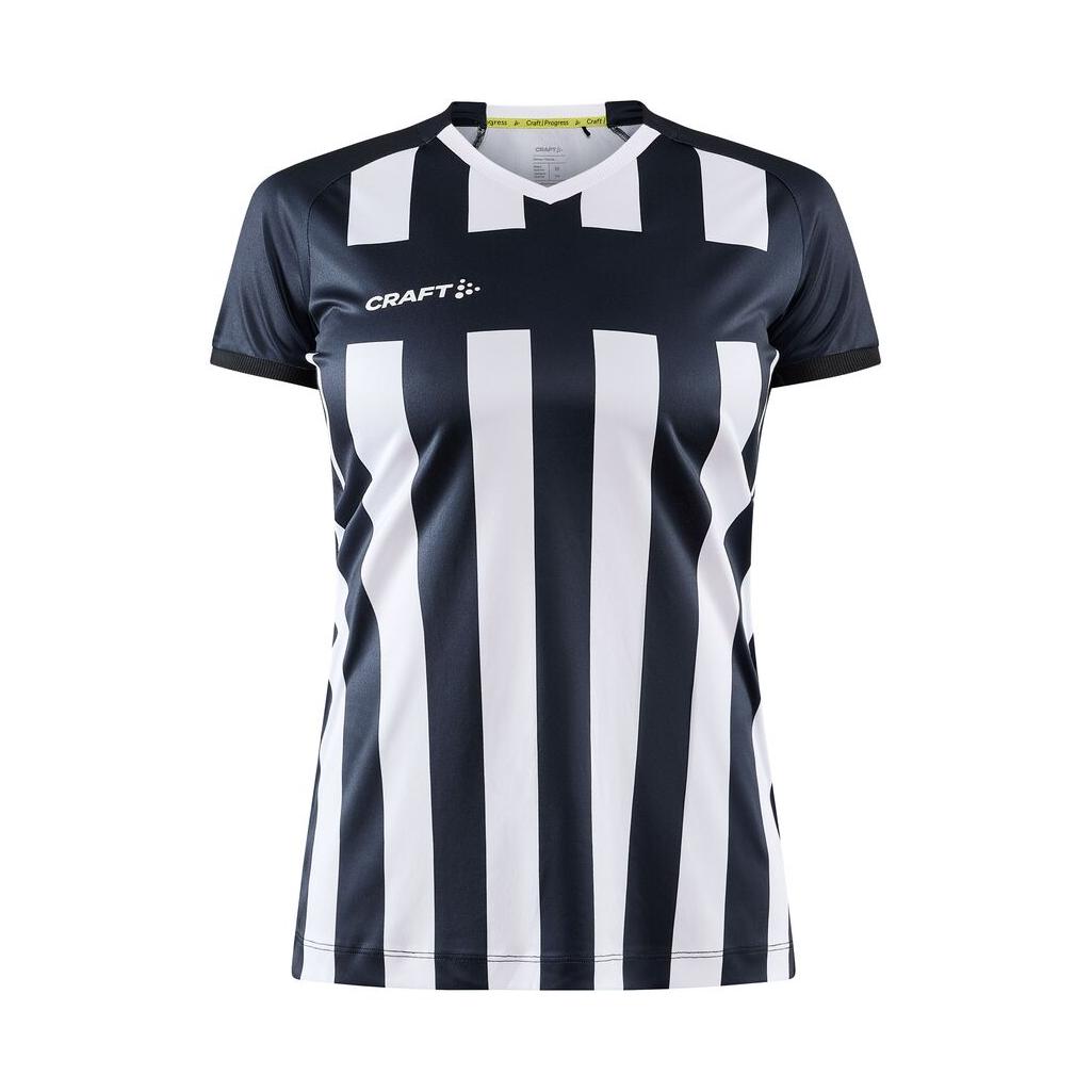 Progress 2.0 Stripe Jersey W - Black/White - Front