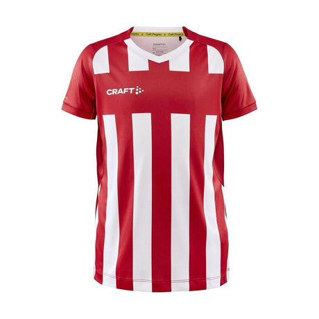 Progress 2.0 Stripe Jersey Jr - Red/White - Front
