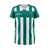 Progress 2.0 Stripe Jersey Jr - Green/White - Front
