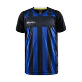 Progress 2.0 Stripe Jersey Jr - Black/Club Cobolt - Front