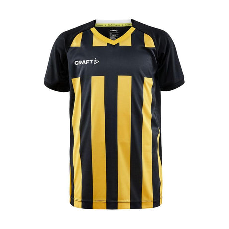 Progress 2.0 Stripe Jersey Jr - Black/Yellow - Front
