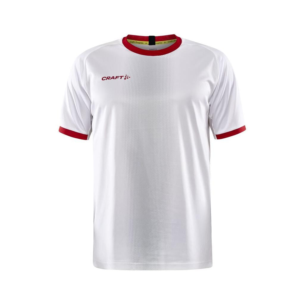 Progress 2.0 Graphic Jersey M - White/Bright Red - Front