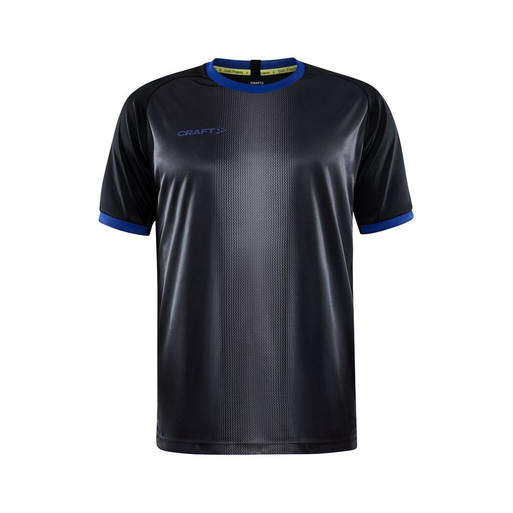 Progress 2.0 Graphic Jersey M - Black/Club Cobolt - Front