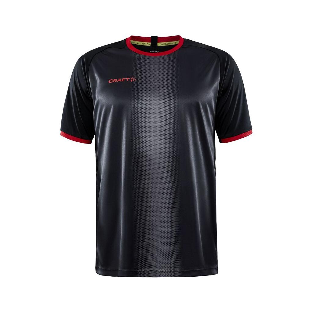 Progress 2.0 Graphic Jersey M - Black/Bright Red - Front