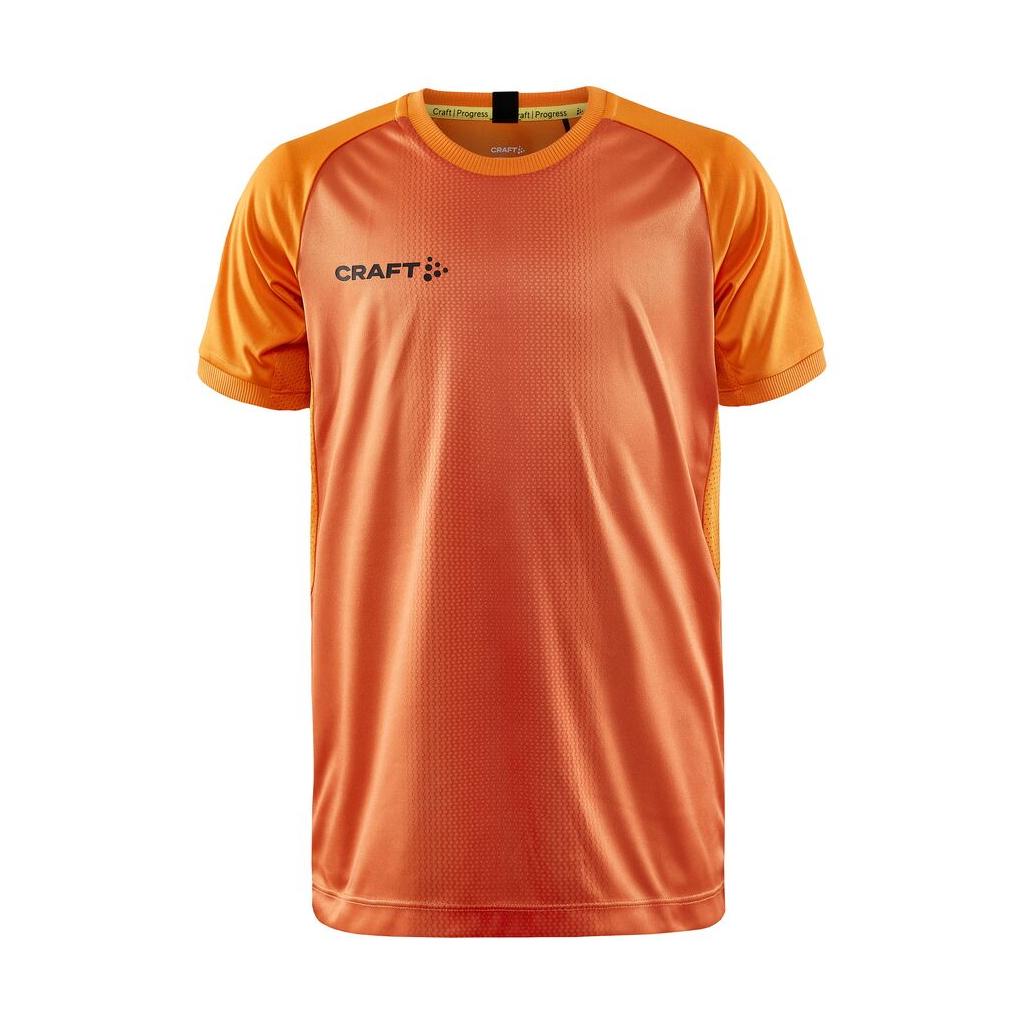 Progress 2.0 Graphic Jersey Jr - Orange/Black - Front