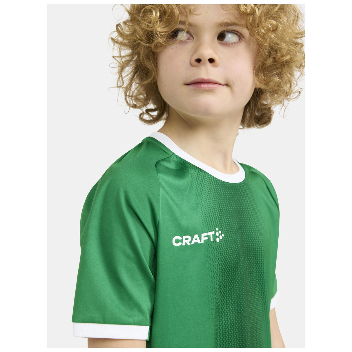 Progress 2.0 Graphic Jersey Jr - Green/White - Closeup 3