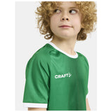 Progress 2.0 Graphic Jersey Jr - Green/White - Closeup 3