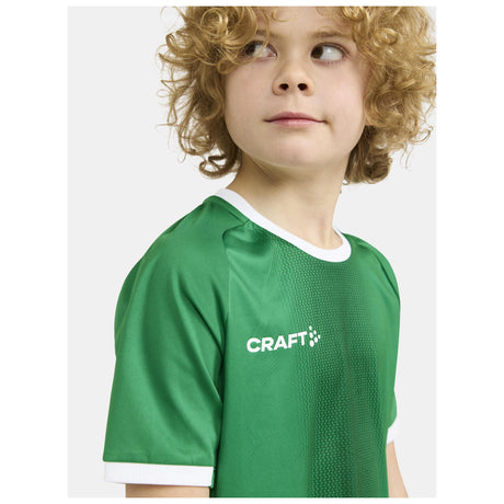 Progress 2.0 Graphic Jersey Jr - Green/White - Closeup 3