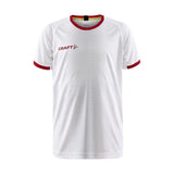 Progress 2.0 Graphic Jersey Jr - White/Bright Red - Front