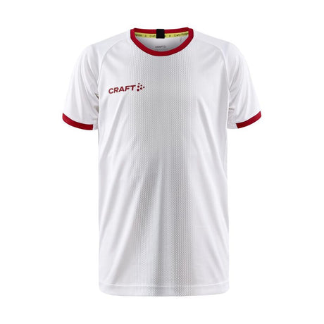 Progress 2.0 Graphic Jersey Jr - White/Bright Red - Front