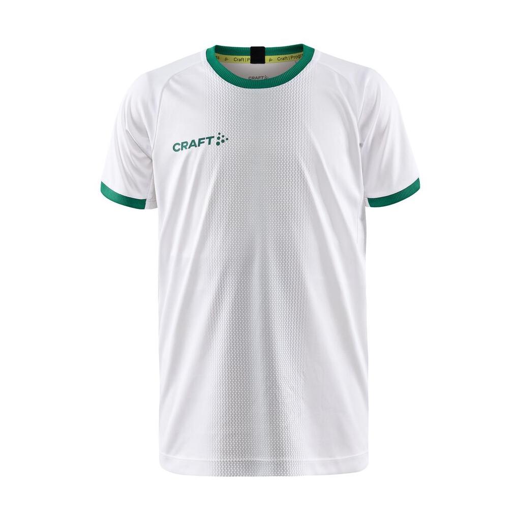 Progress 2.0 Graphic Jersey Jr - White/Green - Front