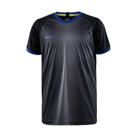 Progress 2.0 Graphic Jersey Jr - Black/Club Cobolt - Front