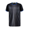Progress 2.0 Graphic Jersey Jr - Black/Club Cobolt - Front