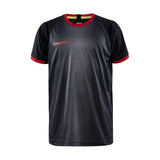 Progress 2.0 Graphic Jersey Jr - Black/Bright Red - Front