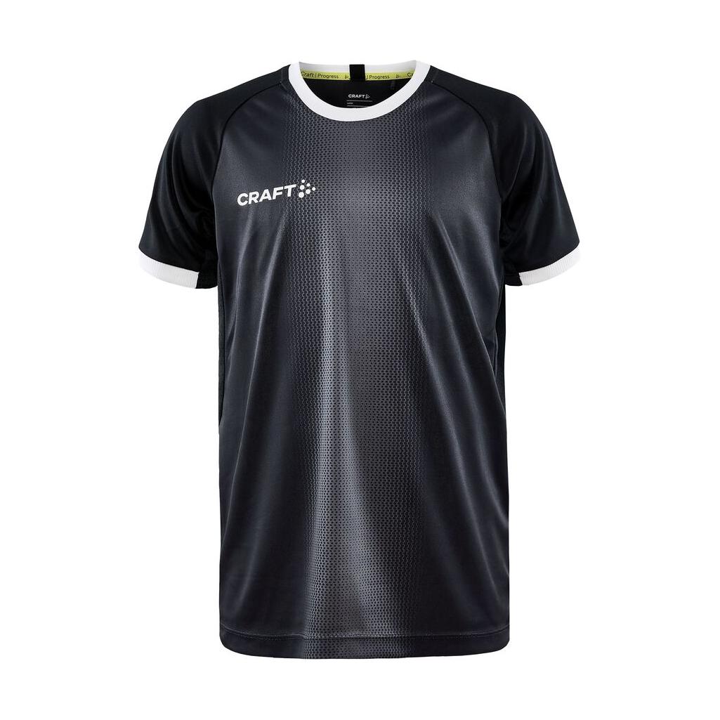 Progress 2.0 Graphic Jersey Jr - Black/White - Front