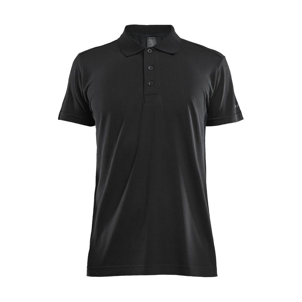 Adv Seamless Polo Shirt M - Black - Front